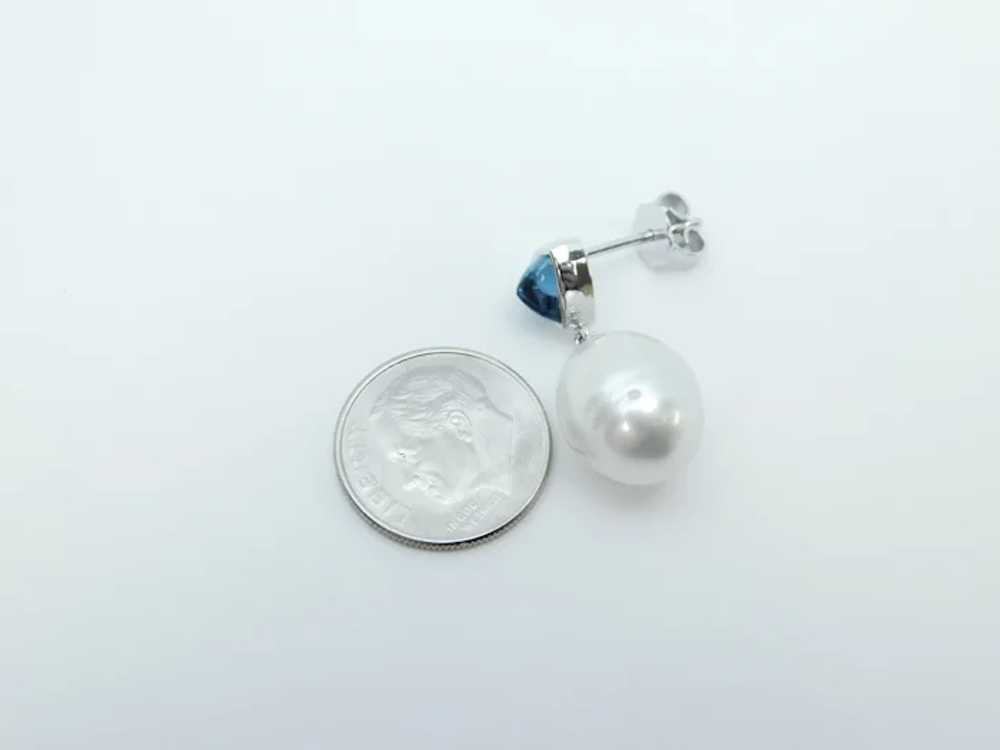 Beautiful South Sea Cultured Pearl and  1.10 ctw … - image 9