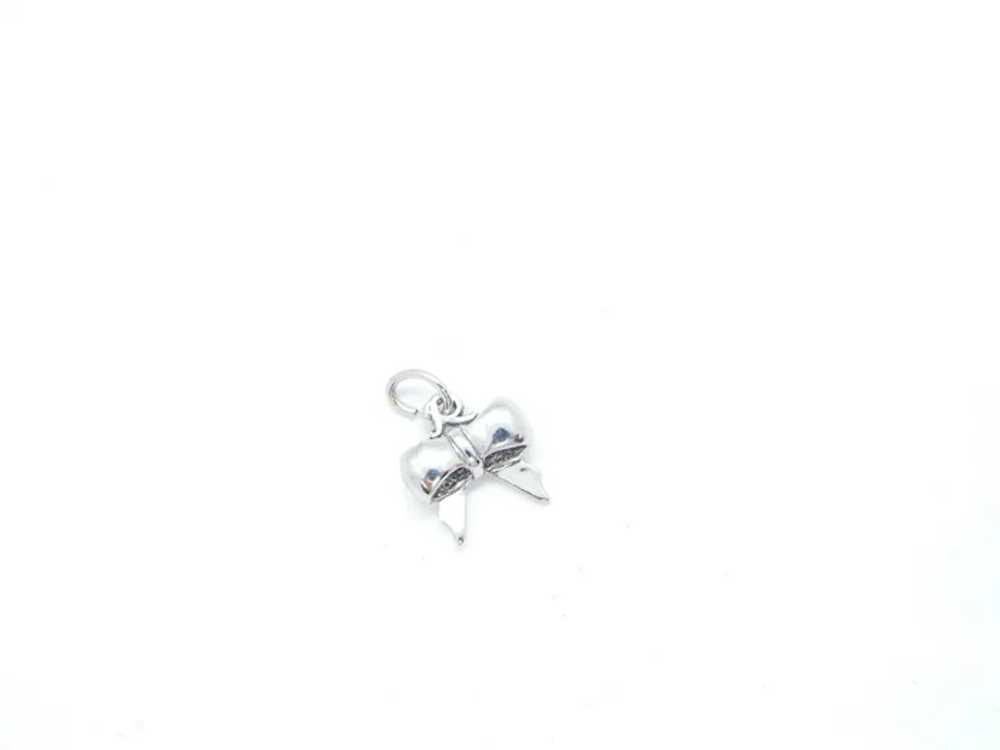 Bow Charm Sterling Silver - image 2