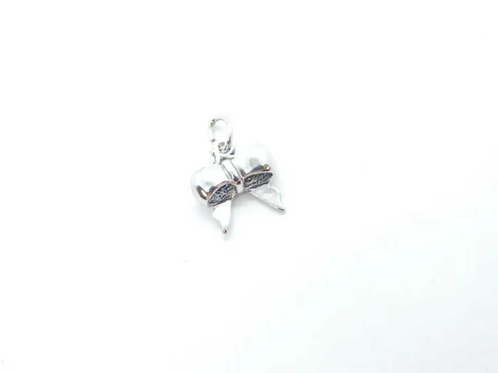 Bow Charm Sterling Silver - image 6