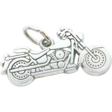 Motorcycle Charm Sterling Silver