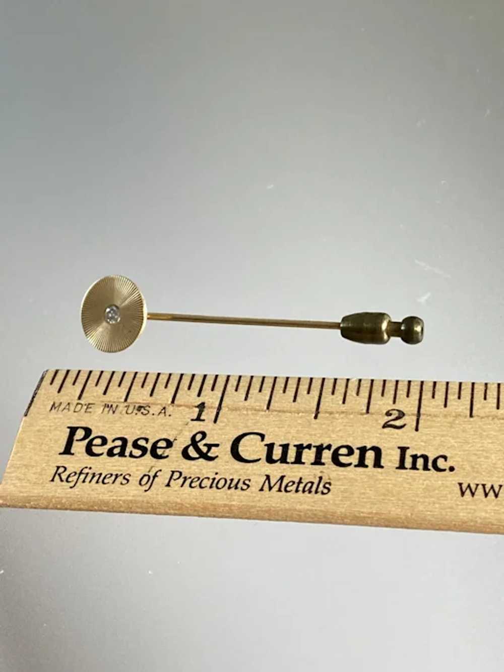 14K YG Hat or Lapel Pin - image 3