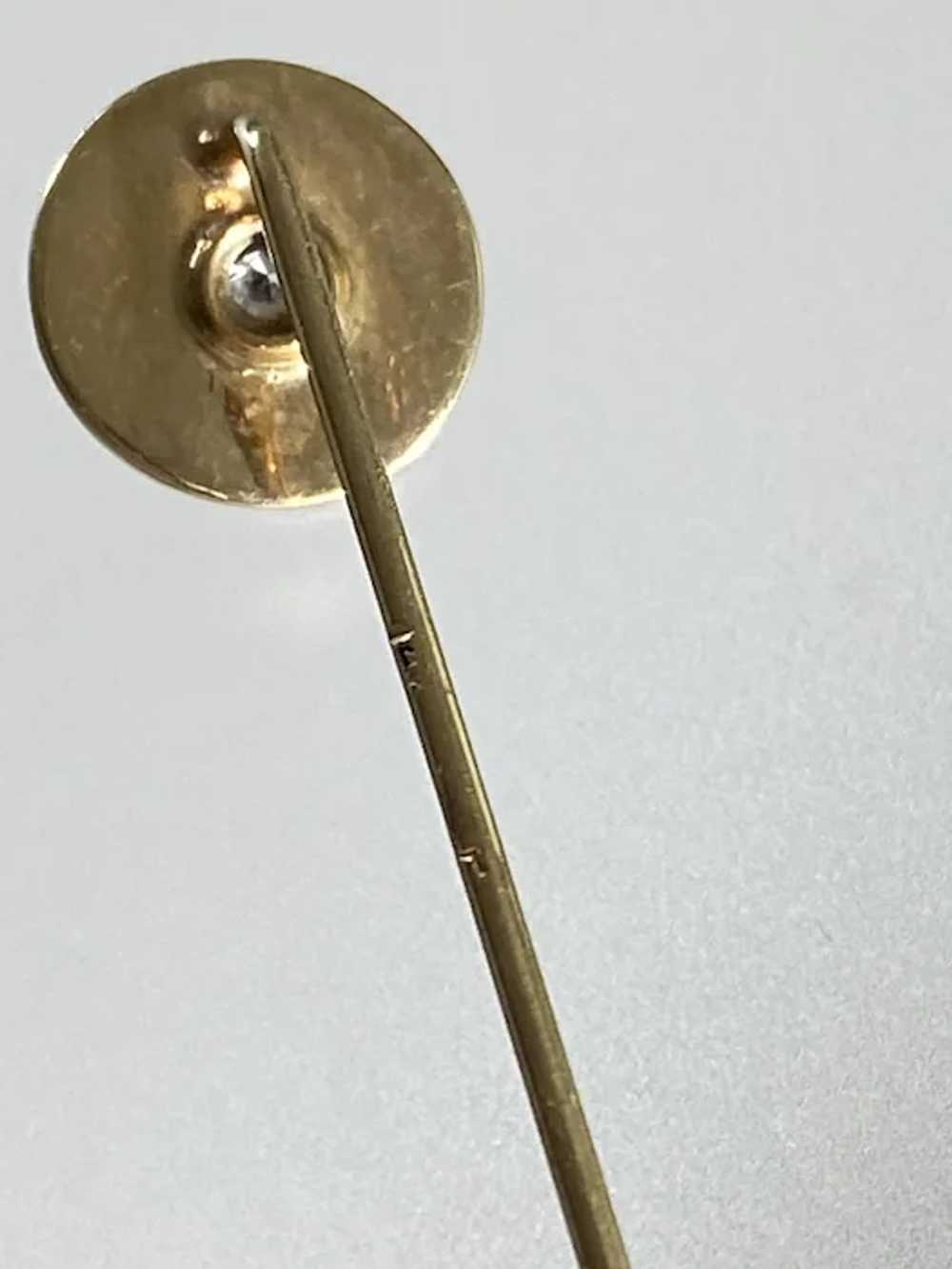 14K YG Hat or Lapel Pin - image 4