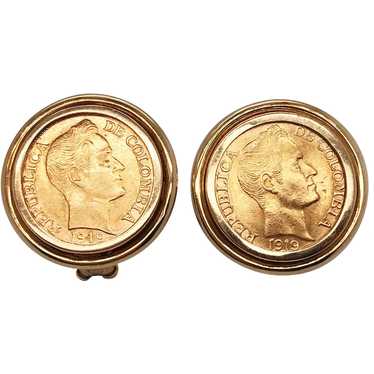 Gold Coin Earrings