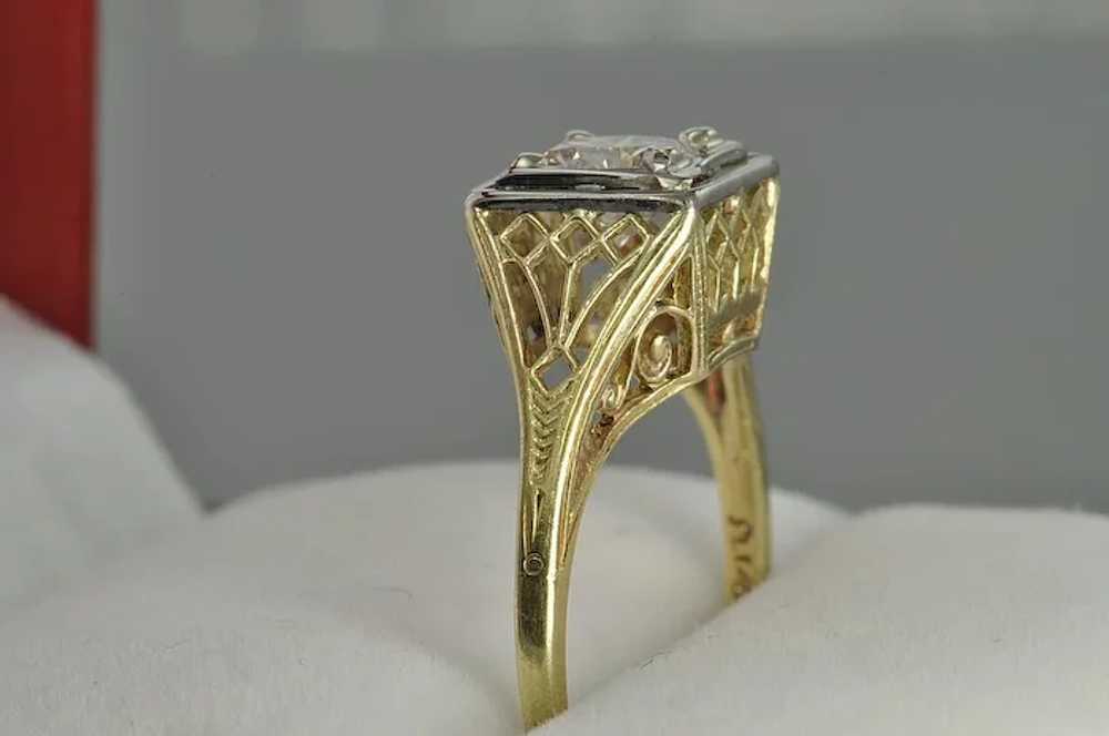 .50 Carat Vintage Diamond Wedding Ring - image 6