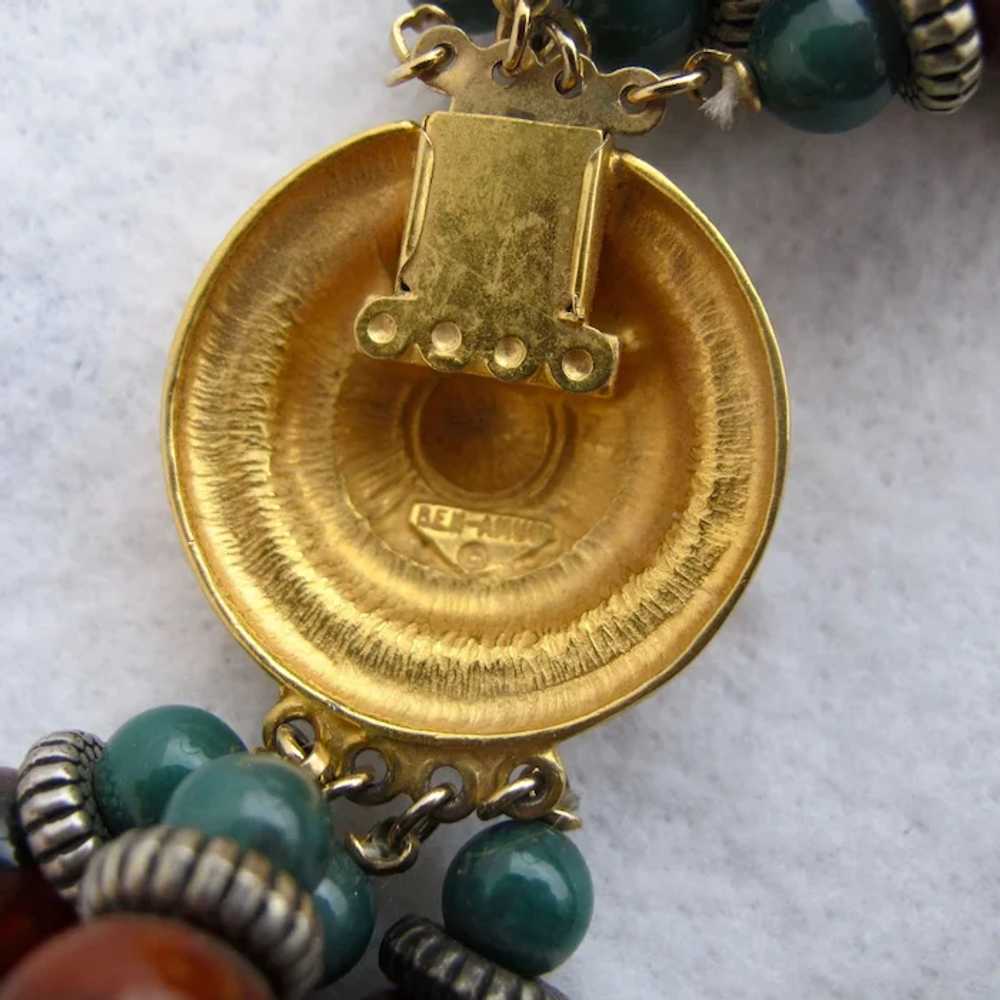 Vintage Ben-Amun Tribal Bead Choker Necklace - image 8
