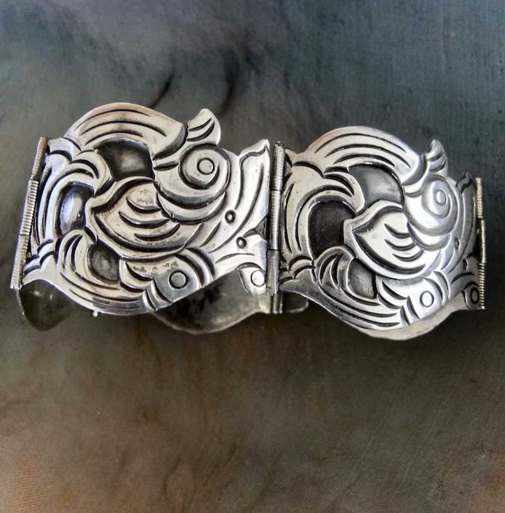 Vintage EHP Iguala Mexico Sterling Silver Bracelet - image 3