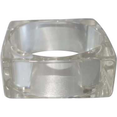 Vintage lucite bangle square - Gem