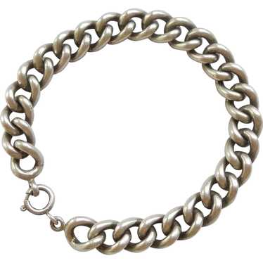 835 Silver Hollow Link Starter Charm Bracelet - 7 