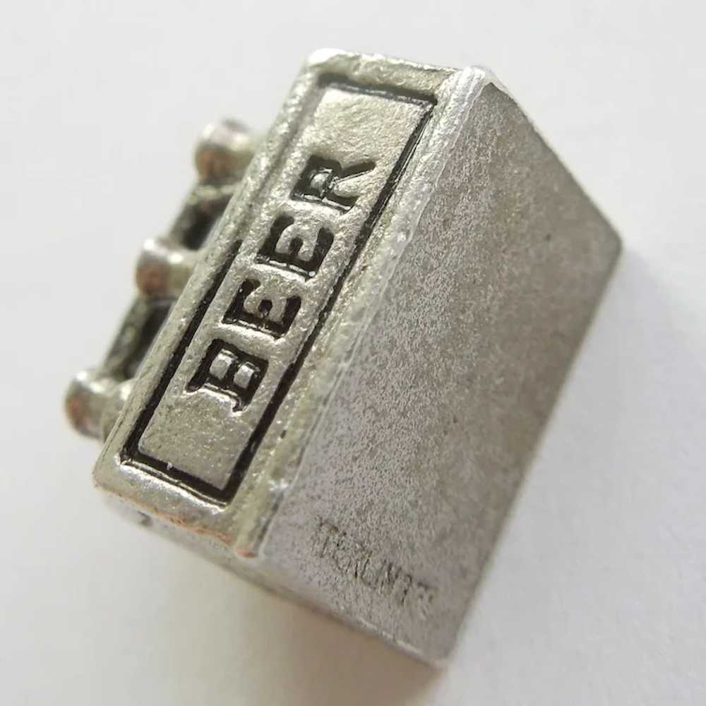 Six Pack of Beer Sterling Silver and Enamel Charm… - image 5