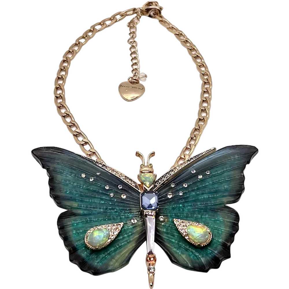 Betsey Johnson Large Butterfly Necklace! - Gem