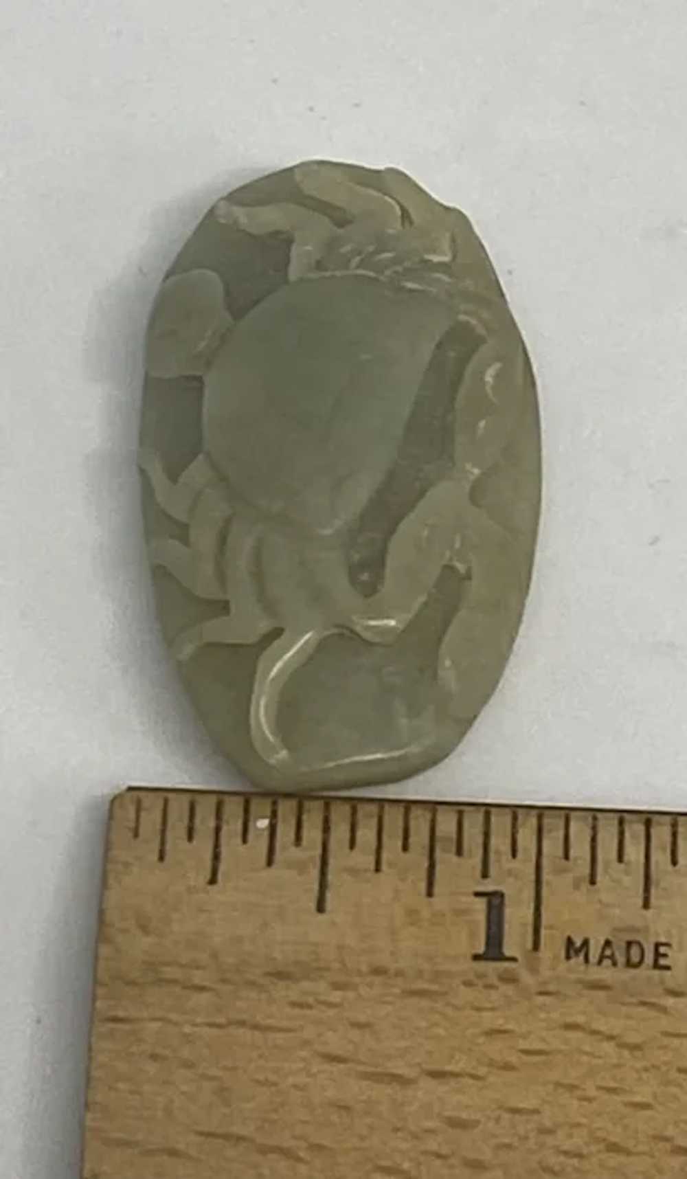 Estate Asian Carved Soapstone Crab Motif 1 5/8” P… - image 9