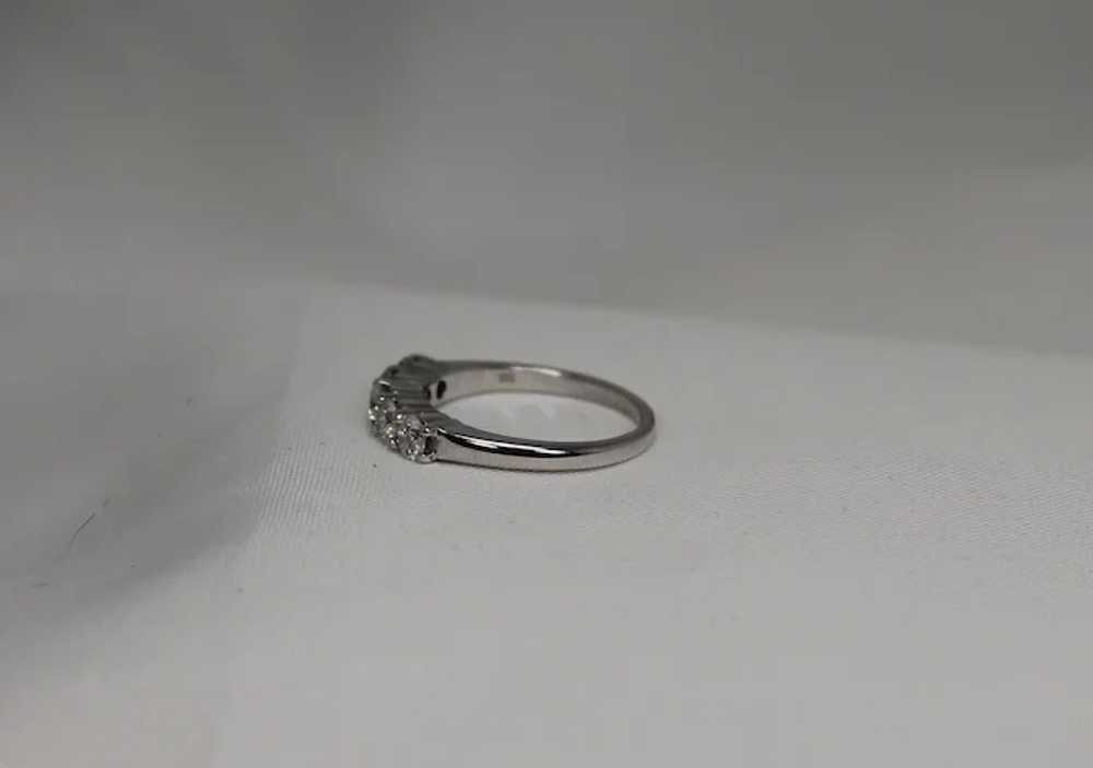 Vintage Delicate Diamond Ring, 14kt WG - image 7