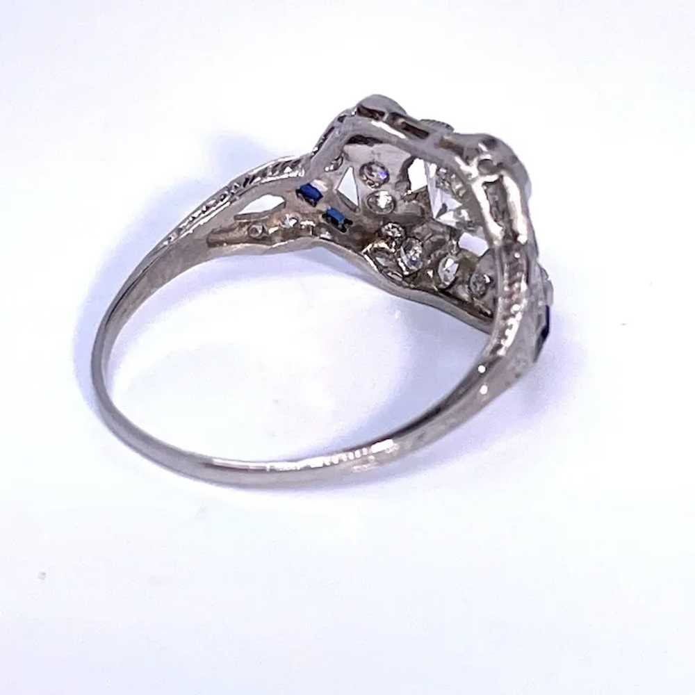 Art Deco Engagement Ring Old European Cut Diamond… - image 12
