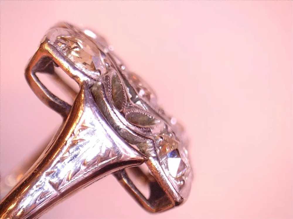 14 Karat White Gold Victorian Ring - image 6
