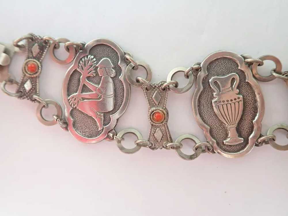 Vintage Souvenir Panel Bracelet From Israel - image 2