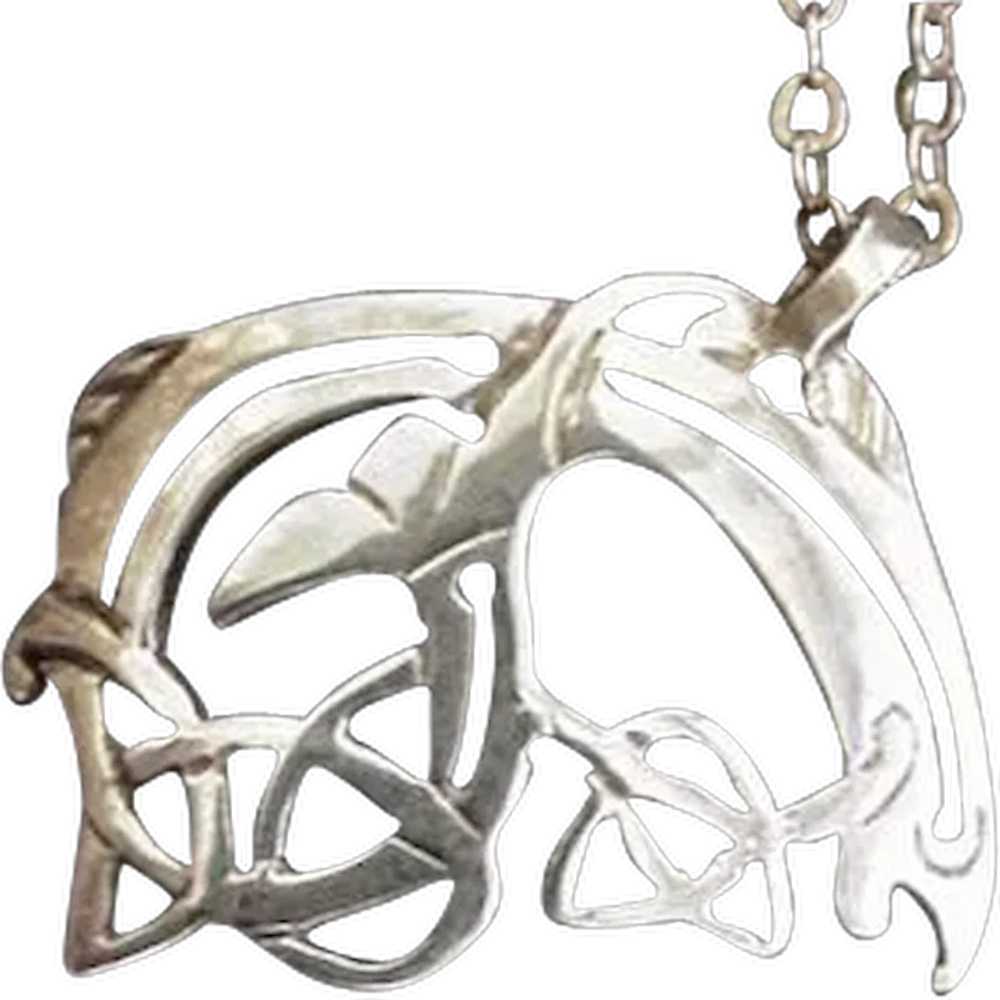 Sterling Silver Celtic Design Necklace - image 1