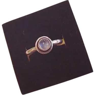 Sterling Silver Moonstone Vintage Ring - image 1