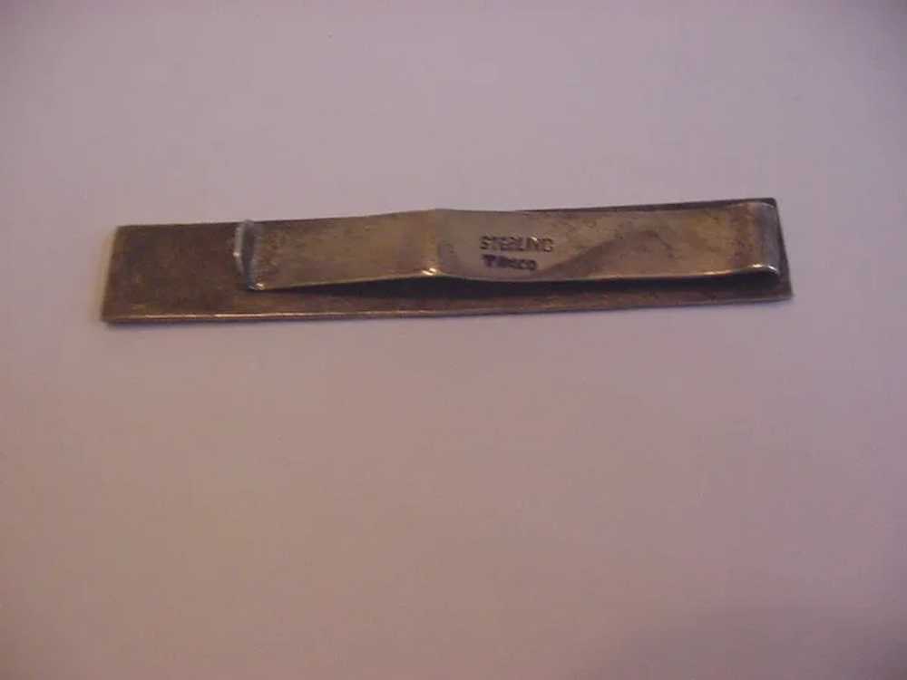 Mid-Century Sterling Tie Clasp Clip - image 2