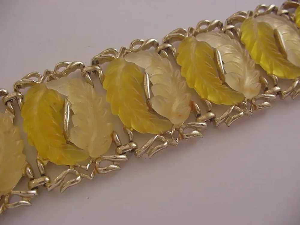 Yellow Leafy Bracelet - image 2