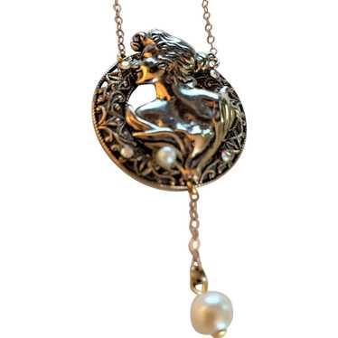 Vintage  Art Nouveau  Style Necklace - image 1