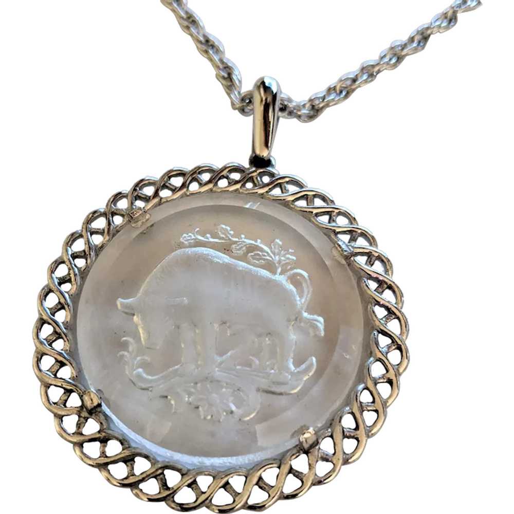 Mid-Century Trifari Taurus Necklace - image 1