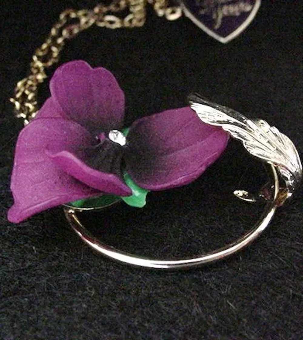 Vintage NWT Violet Necklace - image 3