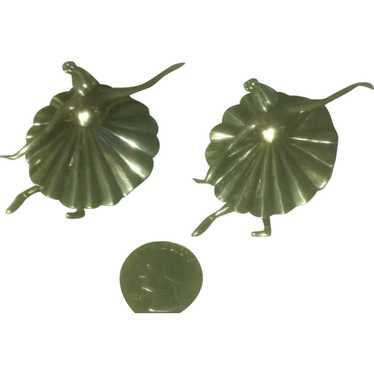 Margot de Taxco Ballerina Pair of Pins Sterling S… - image 1