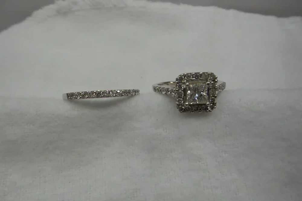 Fine Estate Solid 14kt Natural Princess Cut Diamo… - image 10