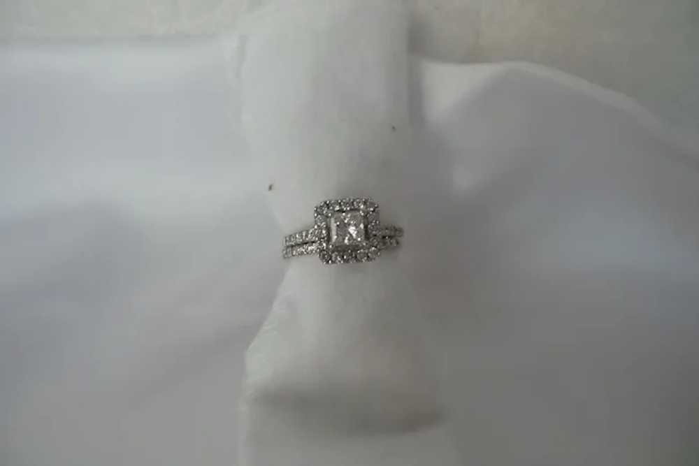 Fine Estate Solid 14kt Natural Princess Cut Diamo… - image 7