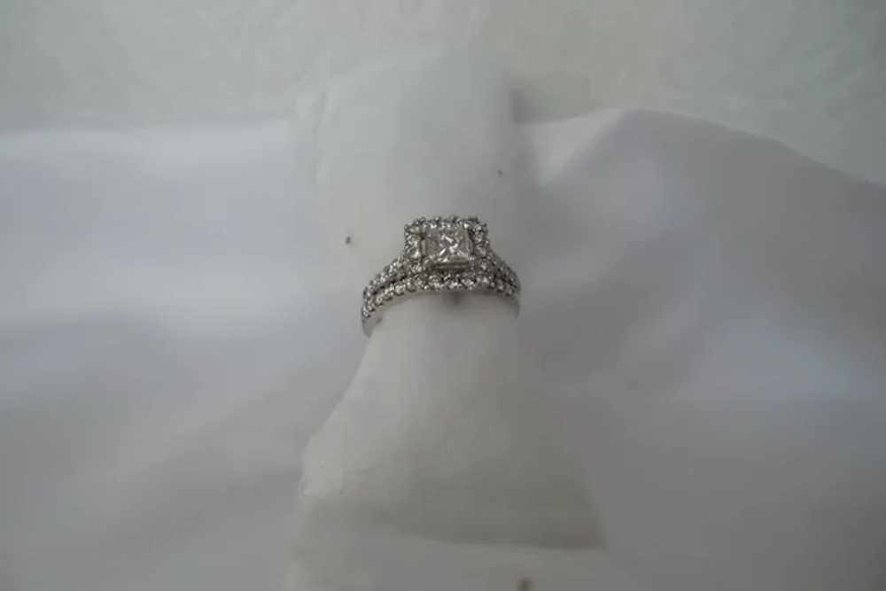 Fine Estate Solid 14kt Natural Princess Cut Diamo… - image 8