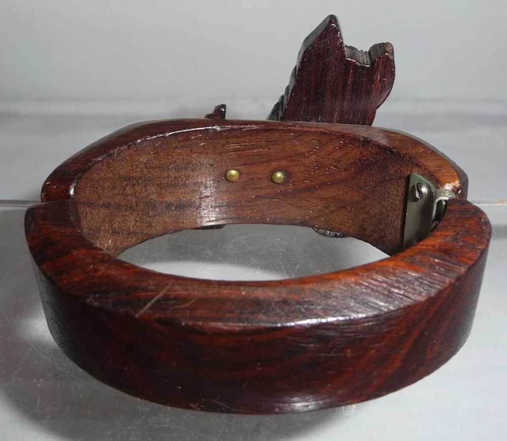 Vintage Carved Wood Wooden Scotty Scottie Dog Cla… - image 5