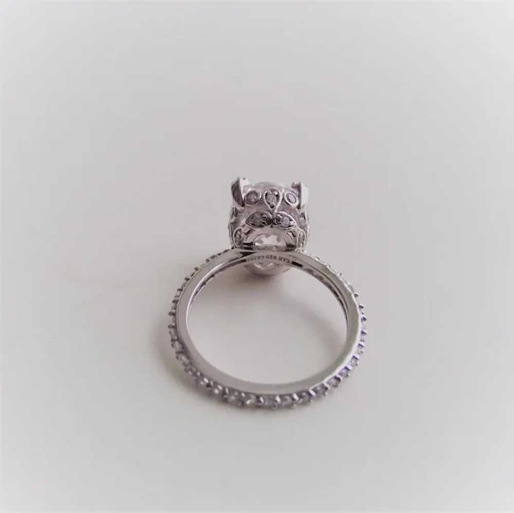 Stunning 10ct. Oval CZ with Complete Eternity Ban… - image 3