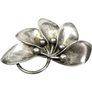 Modernist Natural Aarre & Krogh Denmark Brooch c.… - image 1