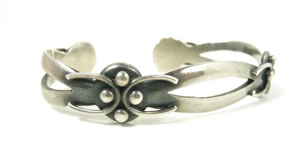 Skillful Maricela Single Oval Cuff Bracelet c. 19… - image 2