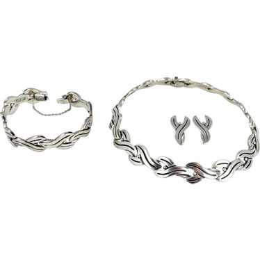 Taxco/Mexico Sterling Silver Necklace, Bracelet &… - image 1