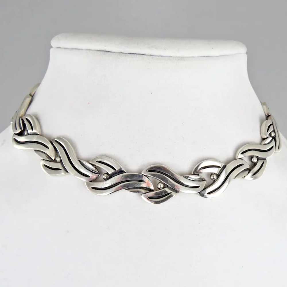 Taxco/Mexico Sterling Silver Necklace, Bracelet &… - image 4