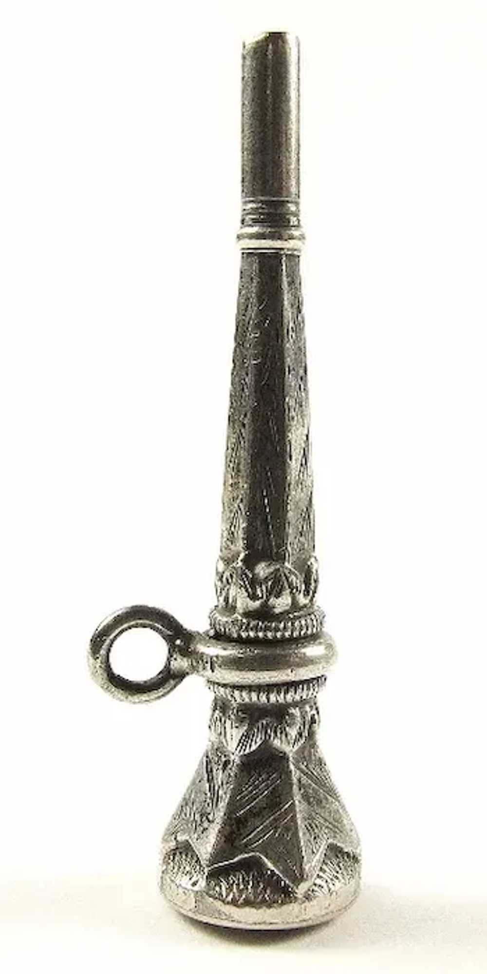 Antique Victorian Silver Watch Key-Pendant- Fob - image 3
