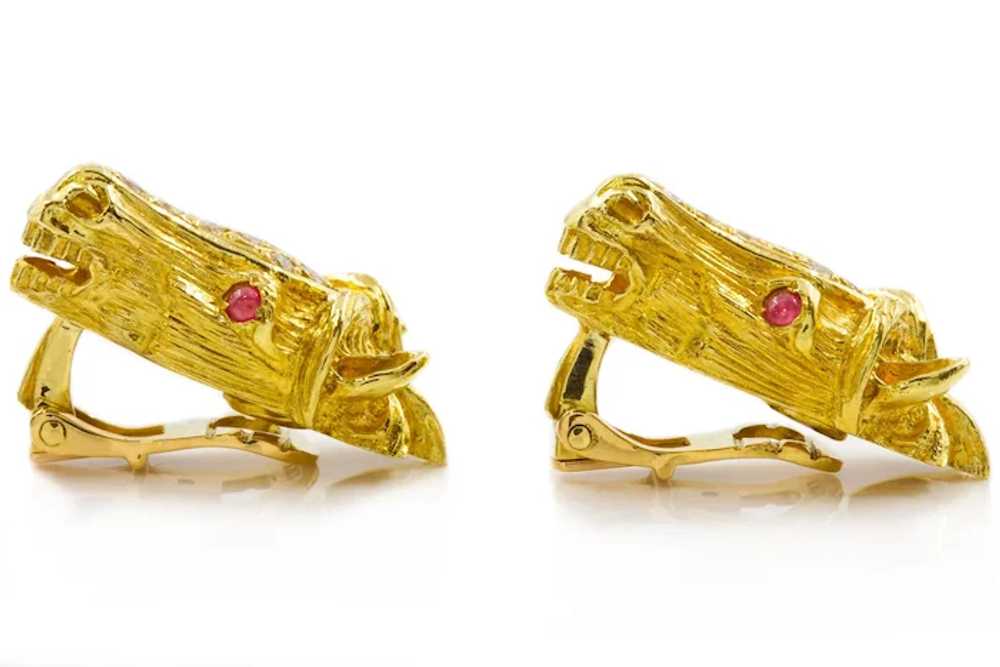 Maramenos & Pateras 18k Gold, Diamond and Ruby Ho… - image 11