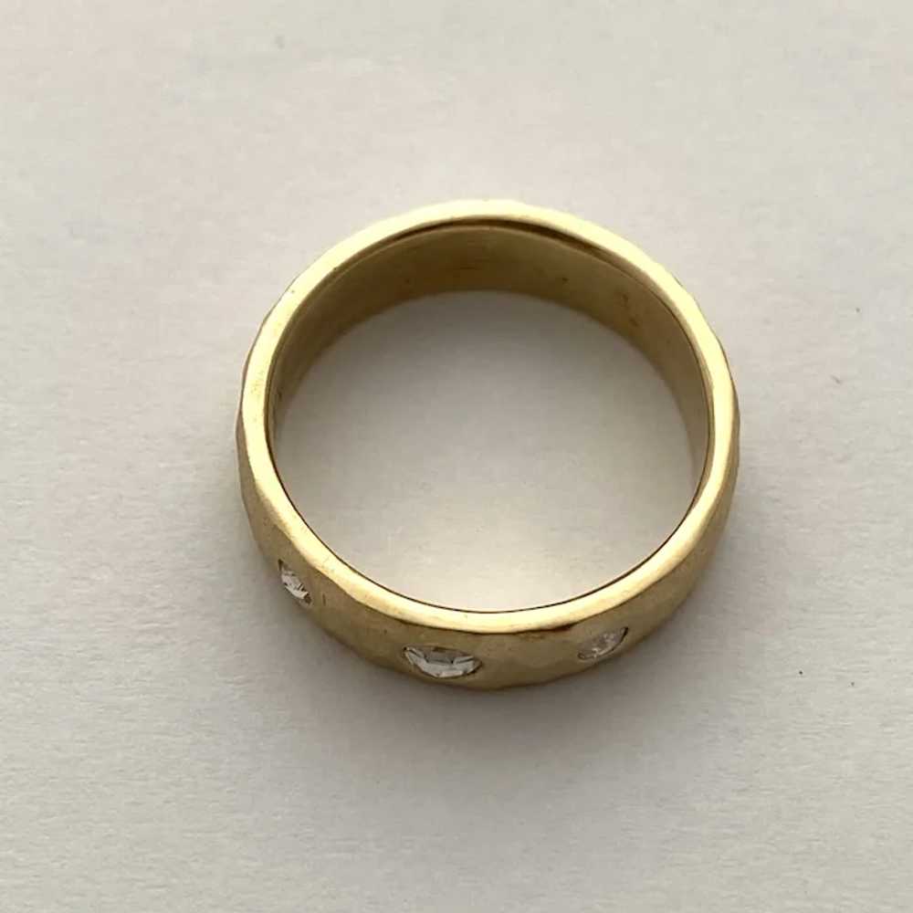 14 Karat Gold and Rose Cut Diamond Band - image 6