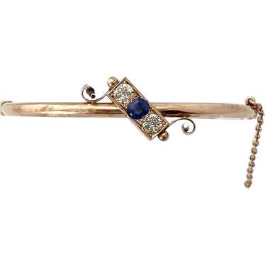 Victorian 10 Karat Rose Gold Bangle Bracelet