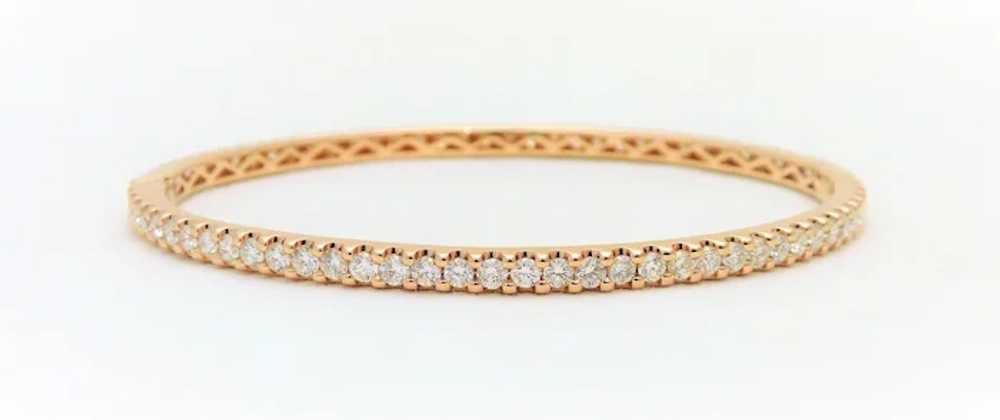 ODELIA Diamond Pave Bangle Bracelet in 18K White Gold