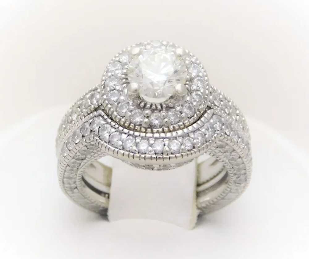 2.45 Carat Handcrafted Diamond Bridal Set - image 2