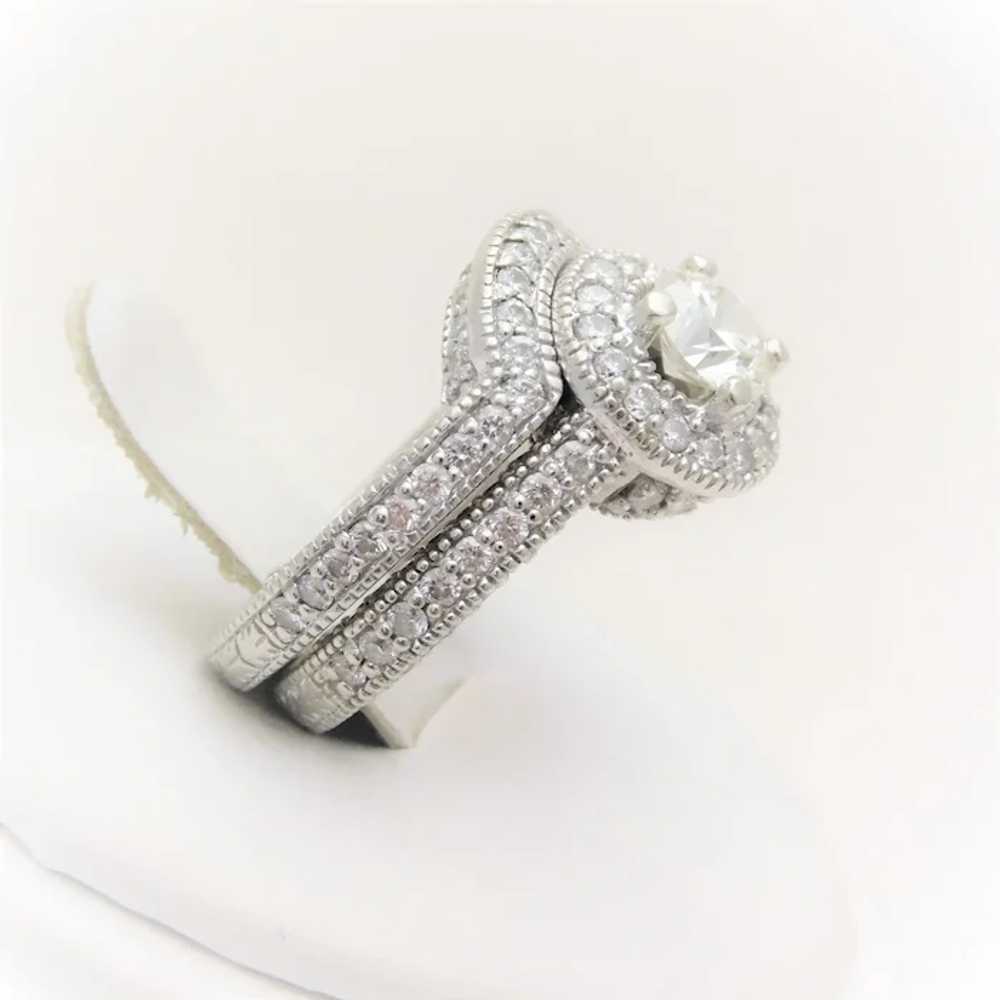 2.45 Carat Handcrafted Diamond Bridal Set - image 3