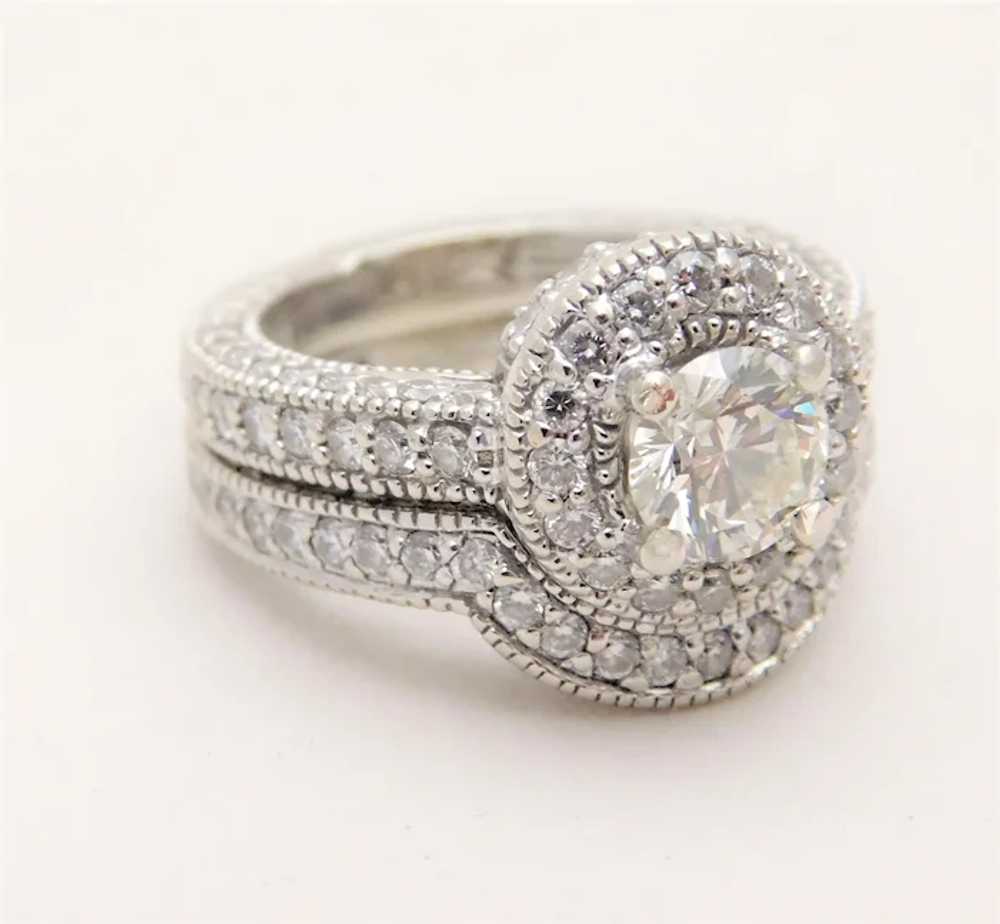 2.45 Carat Handcrafted Diamond Bridal Set - image 9