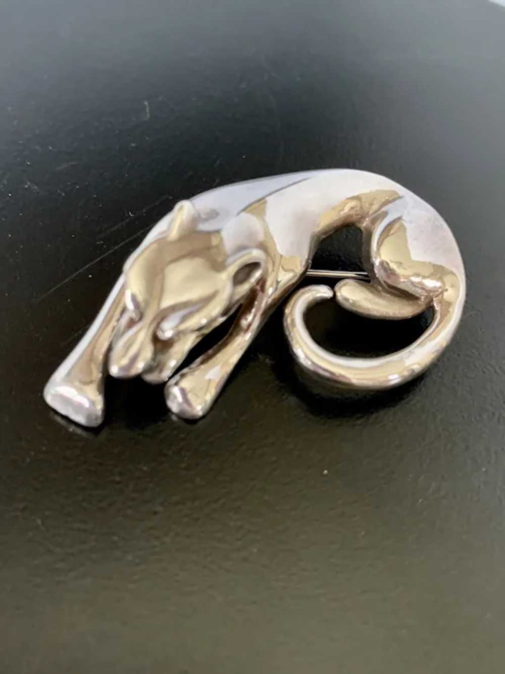 Sterling Jaguar Pin/Pendant - image 2
