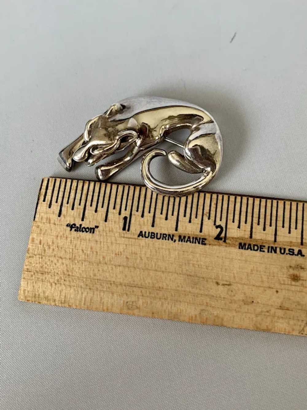Sterling Jaguar Pin/Pendant - image 5