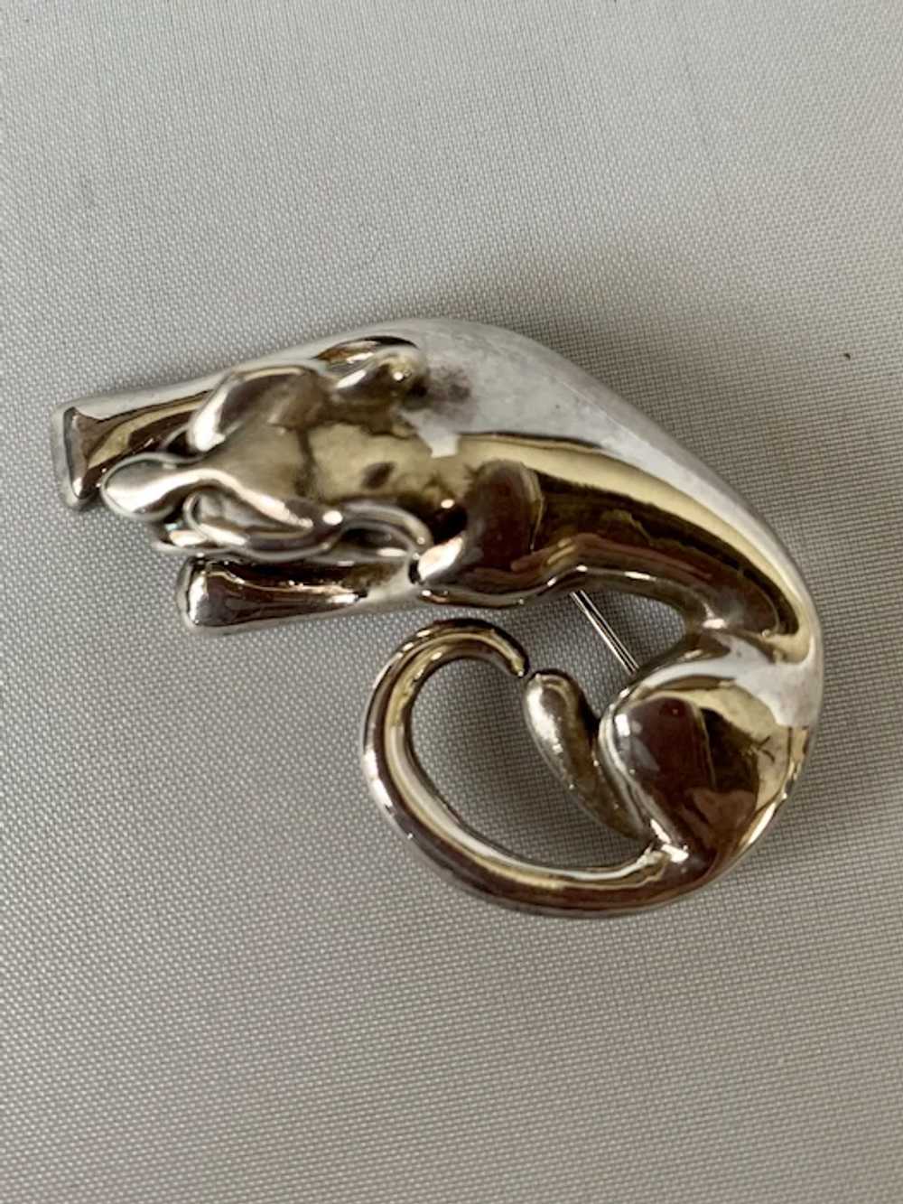 Sterling Jaguar Pin/Pendant - image 6