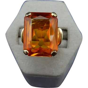 Estate 14 Karat Madeira Citrine Ring