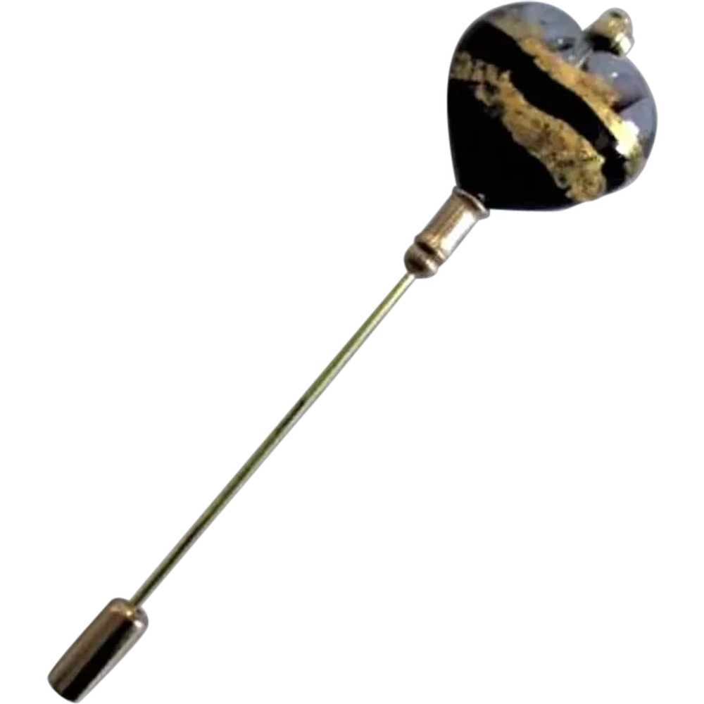 DAZZLING Venetian Art Glass Stick Pin, RARE Vinta… - image 1