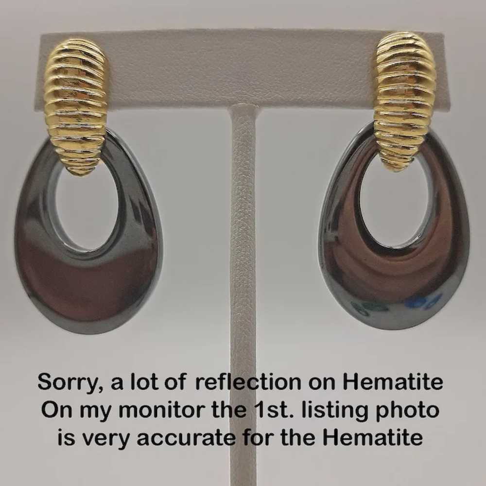 18K & Interchangeable Stone Hoop Earrings - image 6